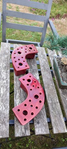 Paire pique-fleurs Ceramony Vallauris vintage 1960/70