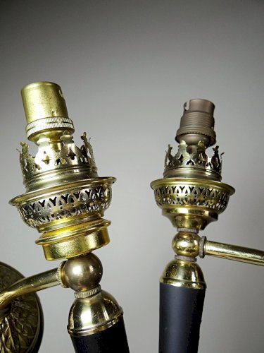 Paires dappliques murales torchères flambeaux vintages style Jansen
