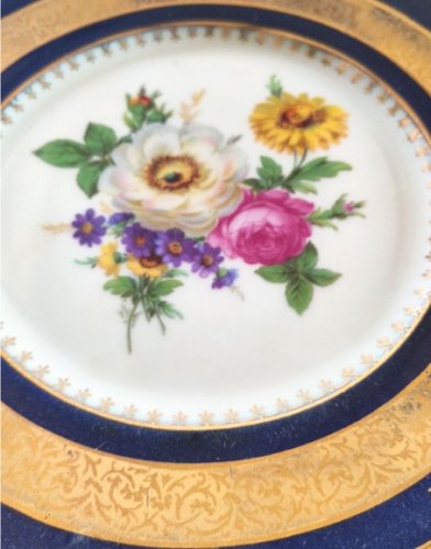 Paires d'Assiettes de collection Bernardaud (B & Co) Limoges - vers 1900