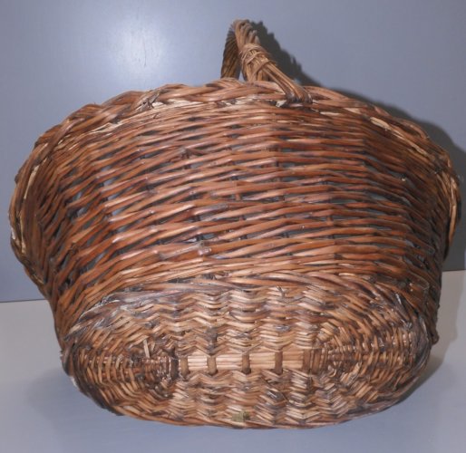 -PANIER ANCIEN OSIER Tressé PUR JUS de GRENIER à Dépoussiérer COLLECTION D
