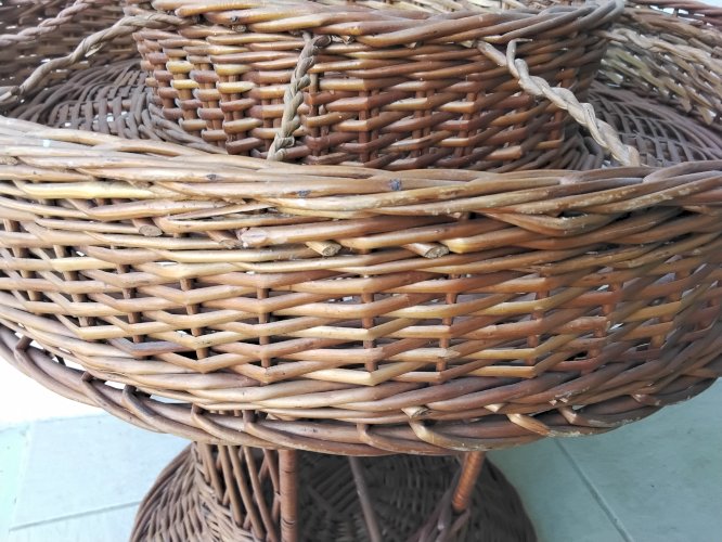 Panier bar portatif en osier