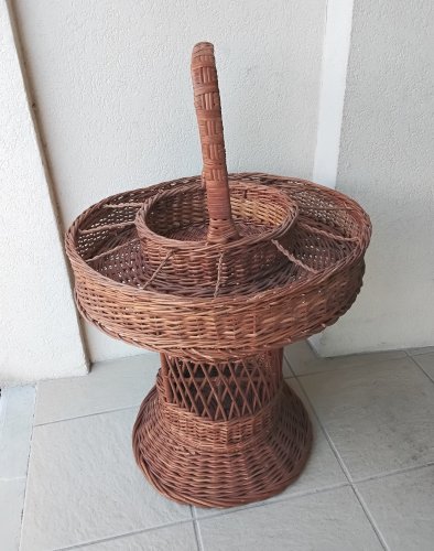 Panier bar portatif en osier