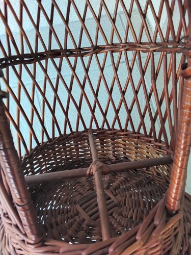 Panier bar portatif en osier