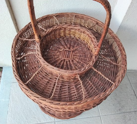 Panier bar portatif en osier
