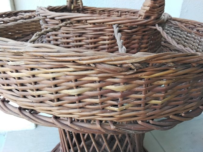 Panier bar portatif en osier