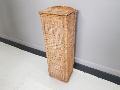 panière en osier vintage