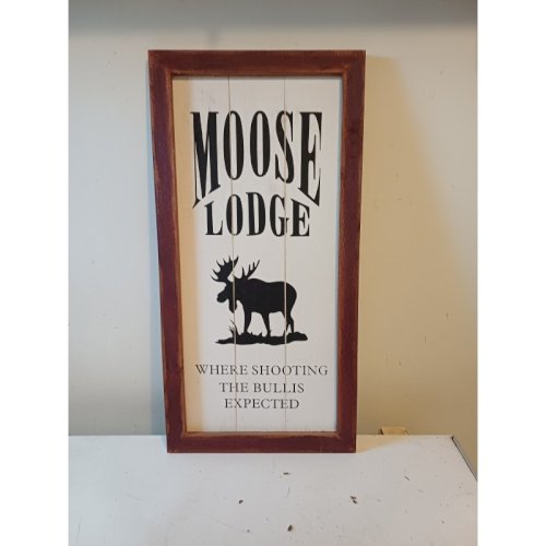 Panneau bois Moose Lodge