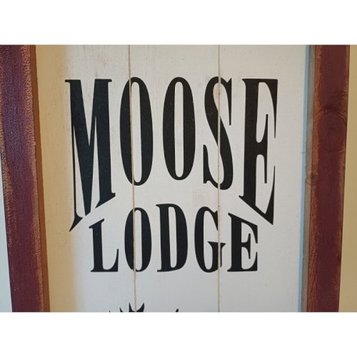 Panneau bois Moose Lodge