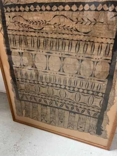 Panneau décoratif a motif polynésien XX siècle