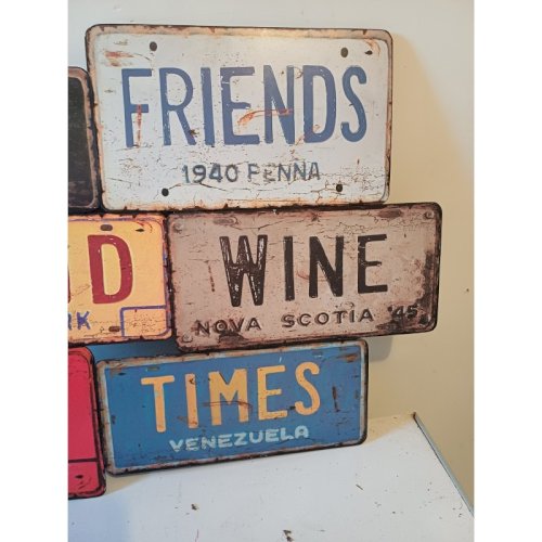 Panneau Métal Plaques dImmatriculations US