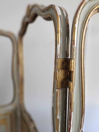 Paravent trois feuilles début XIXe siècle.