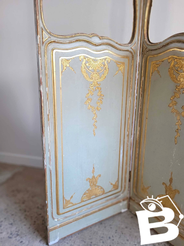 Paravent trois feuilles début XIXe siècle.