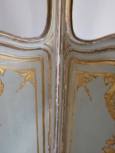 Paravent trois feuilles début XIXe siècle.