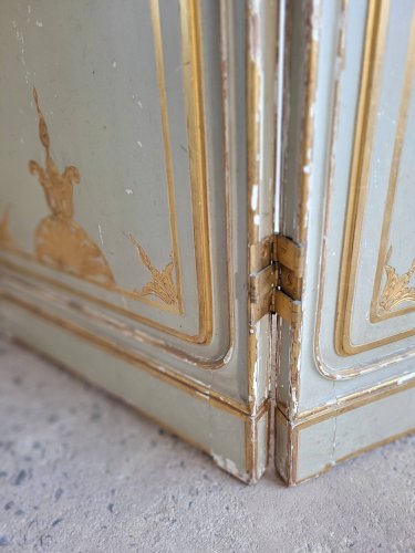 Paravent trois feuilles début XIXe siècle.