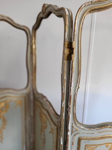 Paravent trois feuilles début XIXe siècle.