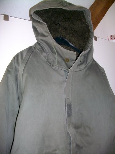 PARKA MILITAIRE EN TOILE MICROFIBRE