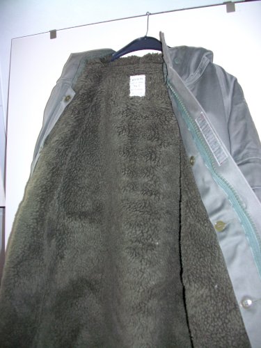 PARKA MILITAIRE EN TOILE MICROFIBRE