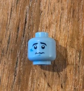 Lego figure part blue head