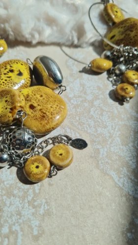 parure  2 colliers et Boucles doreilles de Anne Ghez