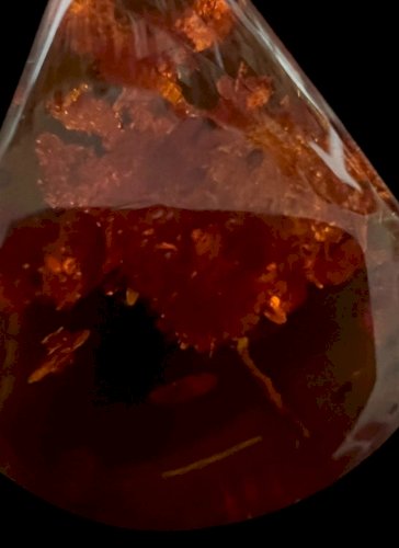 Parure ambre boucles d’oreilles et pendentif sur argent Vintage ancien