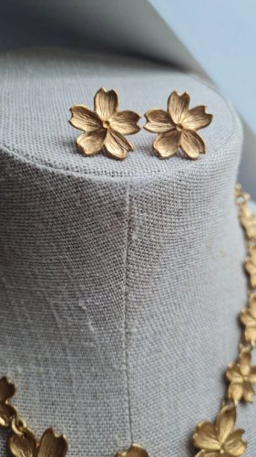 Parure Collier,  boucles doreilles ( il était une fois )