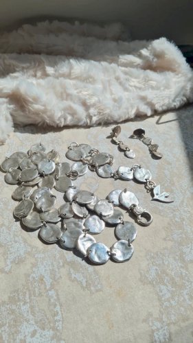 Parure Collier, sautoir ou ceinture boucles doreilles ( Cécile & Jeanne )