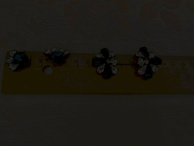 Parure Couture Circa 1950 Boucle D’Oreille Et Épingles Double Swarovski Vintage