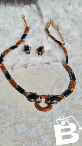 parure de bijoux panthères vintage