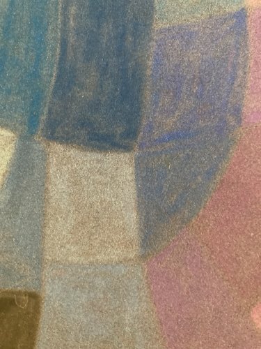 Pastel Sur Papier 1920 Jeanne Kosnick Kloss Art Abstrait Abstraction