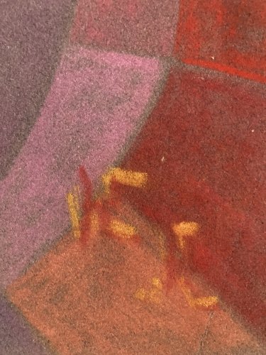 Pastel Sur Papier 1920 Jeanne Kosnick Kloss Art Abstrait Abstraction
