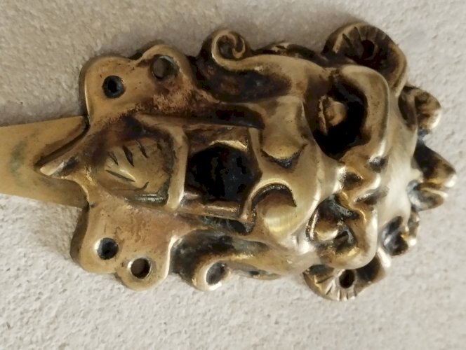 Patère en bronze Tête de lion