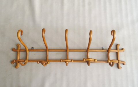  Patère murale de THONET à 5 esses, 1900 Ca