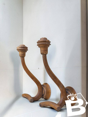 Patères en bois Bambou 1900