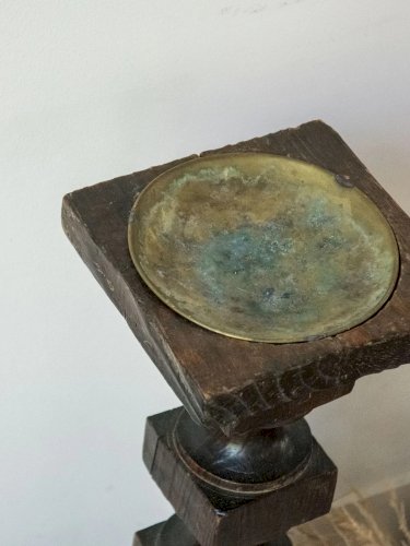 Patrice, le cendrier haut en bois N°34