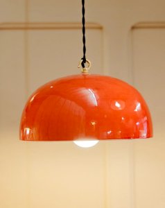 Paulette, the portable orange ceramic lamp No. 102
