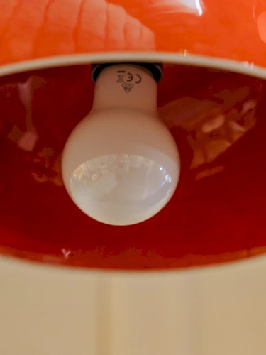 Paulette, la lampe baladeuse en céramique orange N°102