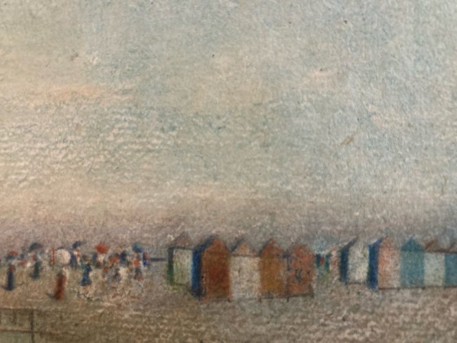 Peintre Gouache Aquarelle Papier Mer Océan Art A Identifier Bretagne Normandie ?