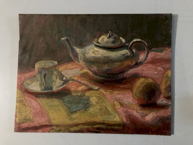 Peinture 1900 Impressionnisme Impressionniste Huile Nature Morte Painting Old