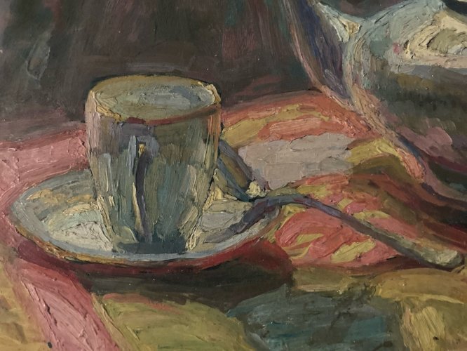 Peinture 1900 Impressionnisme Impressionniste Huile Nature Morte Painting Old
