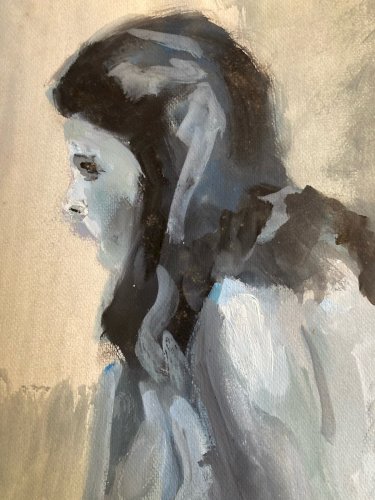 Peinture 1970 Gouache Art Corps Nu Nue Femme Erotique A Identifier