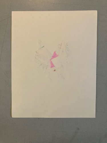 Peinture 1980 Gouache Art Papier Cubiste Post Cubisme Animal XXe Painting