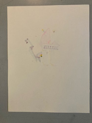 Peinture 1980 Gouache Papier Cubiste Post Cubisme Animal Art XXe Painting