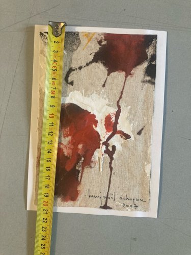 Peinture 2007 Huile Sur Toile Art Abstrait Henry Noël Achoquer Abstraction