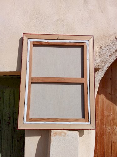 Peinture à lhuile au décor de fleurs 