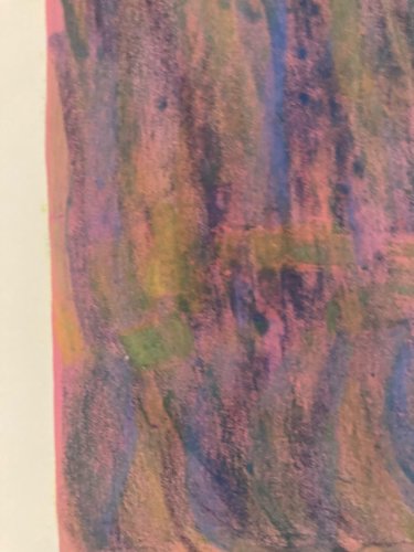 Peinture Abstrait 1973 Gouache Papier Abstraction Charles D’estève De Pradel Art