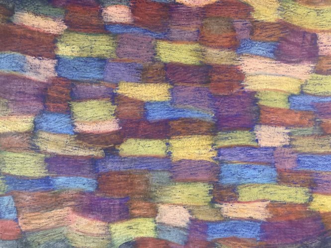 Peinture Abstrait Gouache Papier  Abstraction 1970 Charles D’estève De Pradel