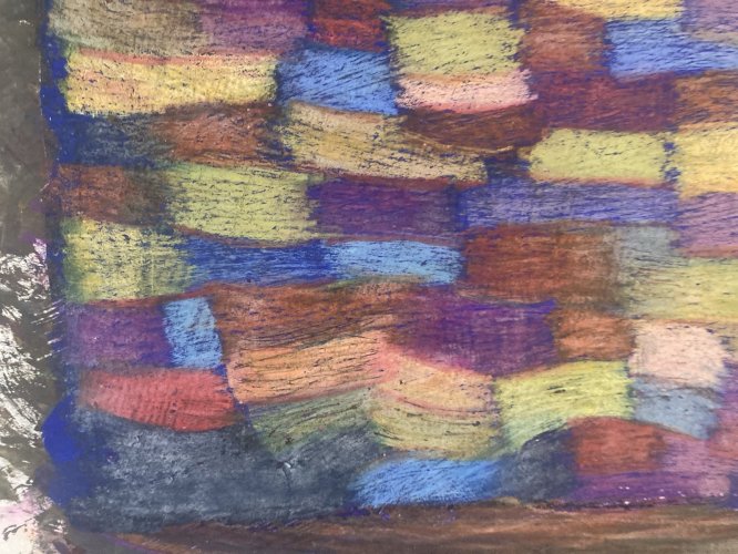 Peinture Abstrait Gouache Papier  Abstraction 1970 Charles D’estève De Pradel