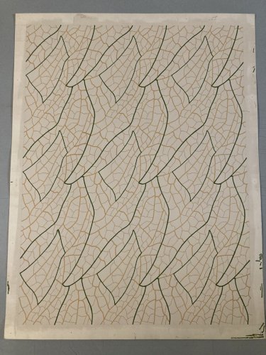 Peinture Abstrait Gouache Sur Papier  1970 Abstraction A Identifier
