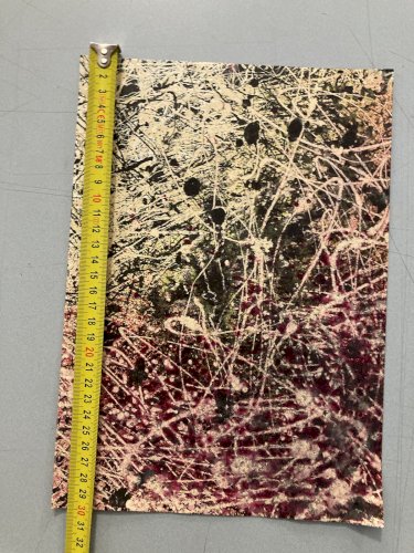 Peinture Abstrait papier dripping Art abstraction 1980 action painting
