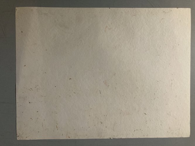Peinture Abstraite A Identifier Gouache Sur Papier Art Abstrait 1980